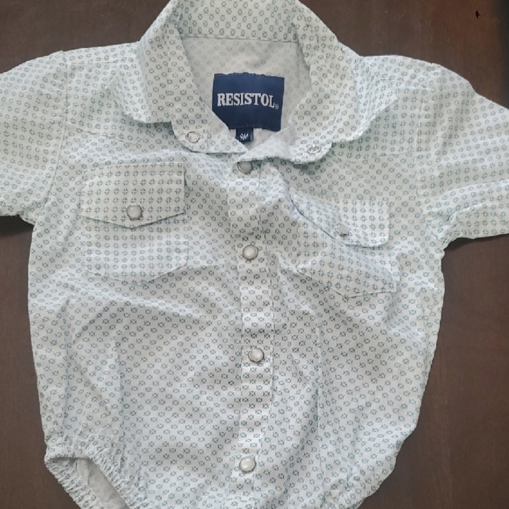 Kids' Blue Patterned Shirt